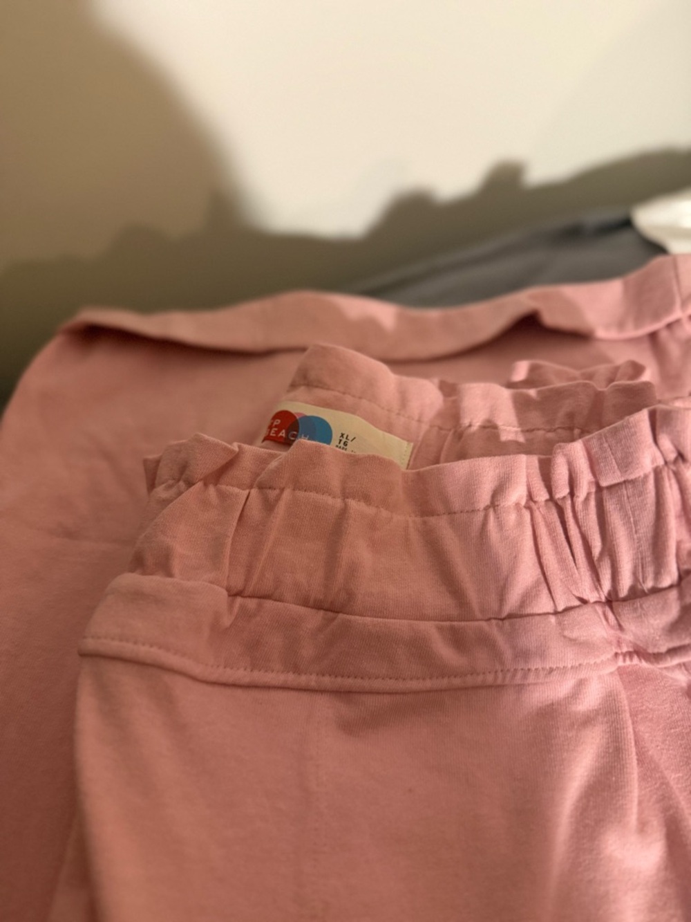 Free People Beach 100% Cotton Dusty Rose Elastic Waist Pants